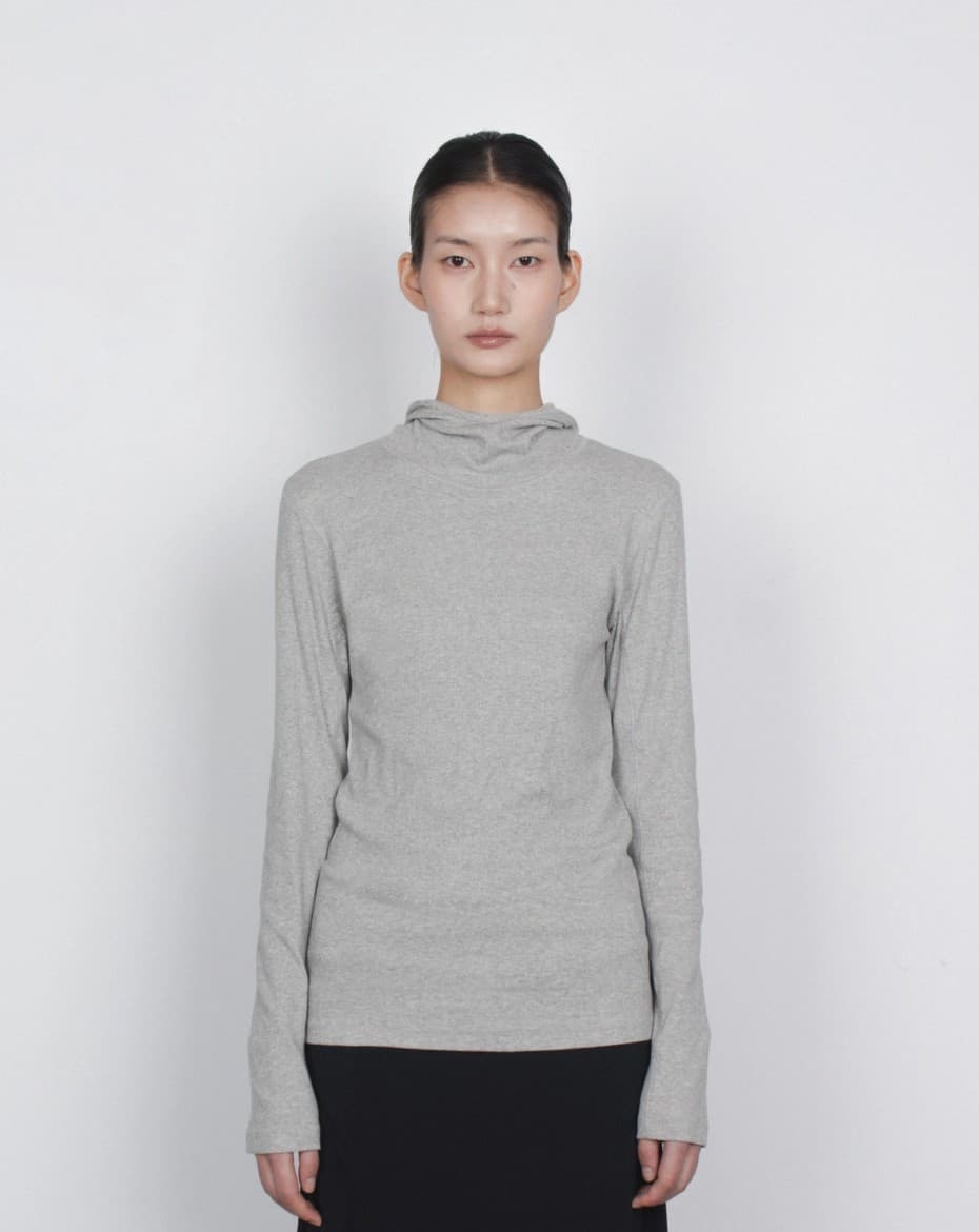 [TEXTURE] Gu Slim-Fit Hoodie T-Shirt 6