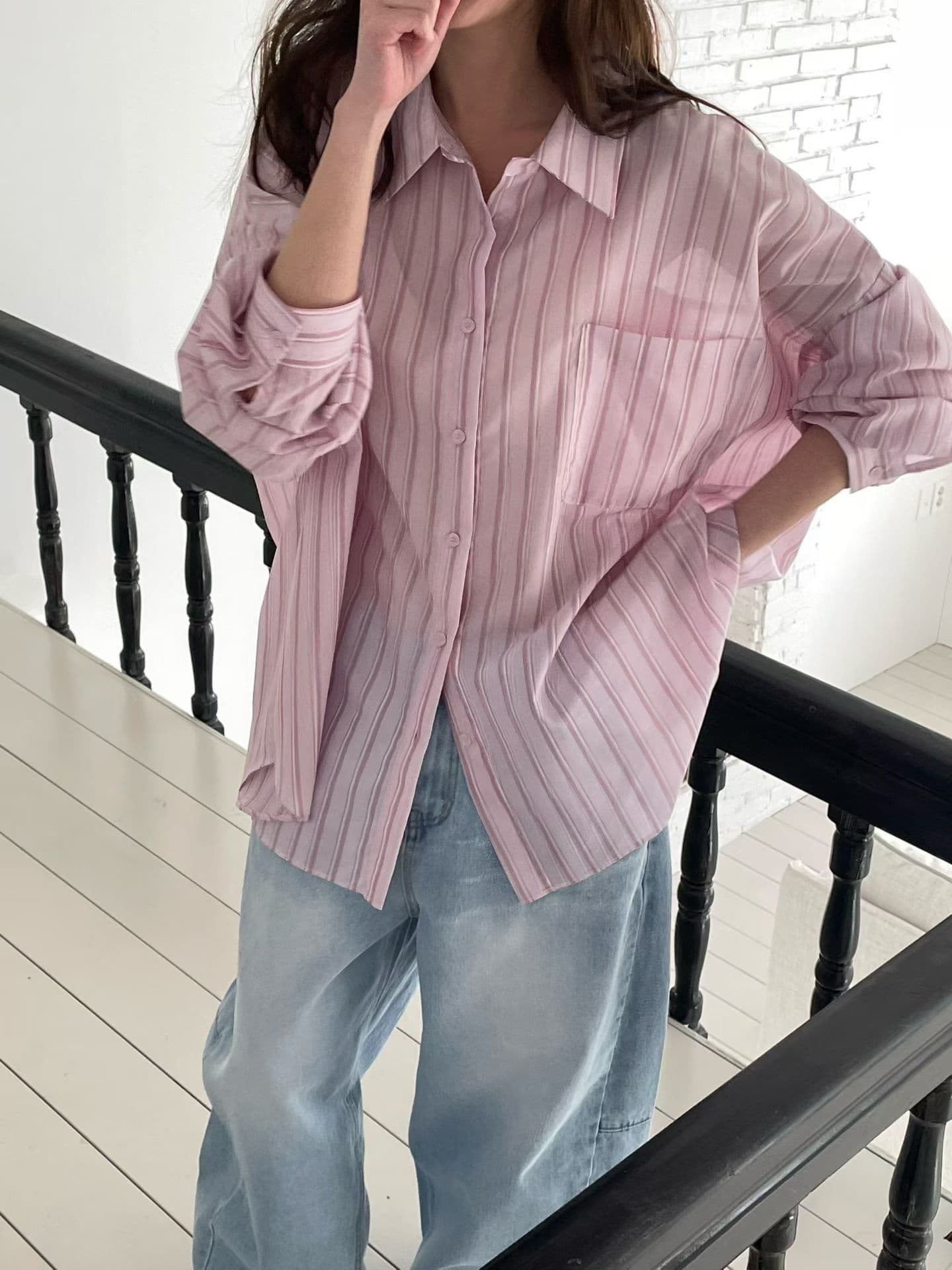 [VENTI] Pauline Striped Shirt 2
