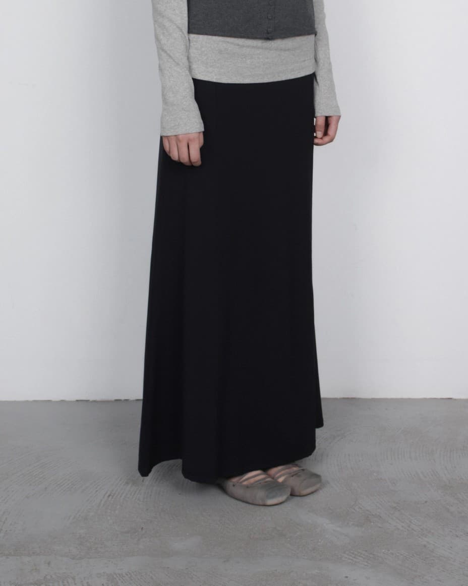 [TEXTURE] Ging Maxi Flared Skirt 7