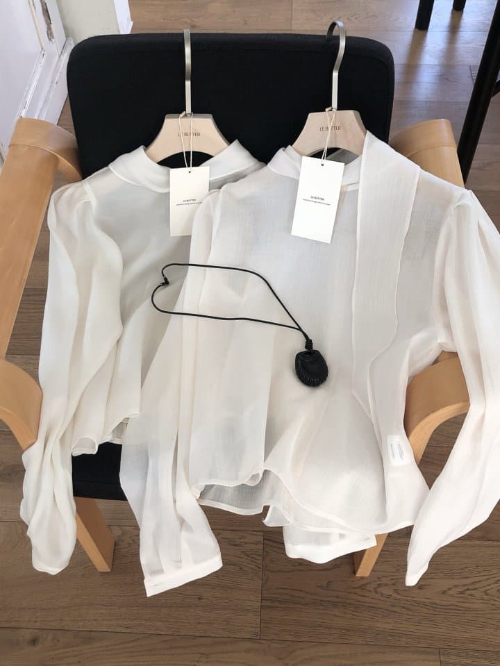 [LE BUTTER] Scarf Blouse 4