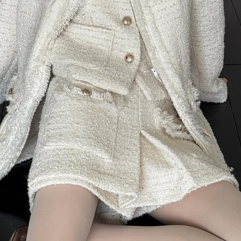 [FOUNDATION] Sasha Tweed Skort 1