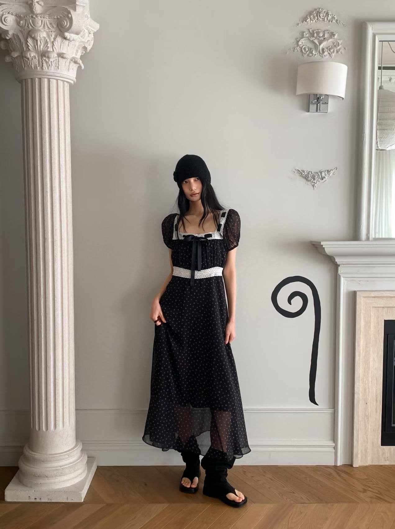 [FOUNDATION] Franc Lace Floral Pattern Dress 4