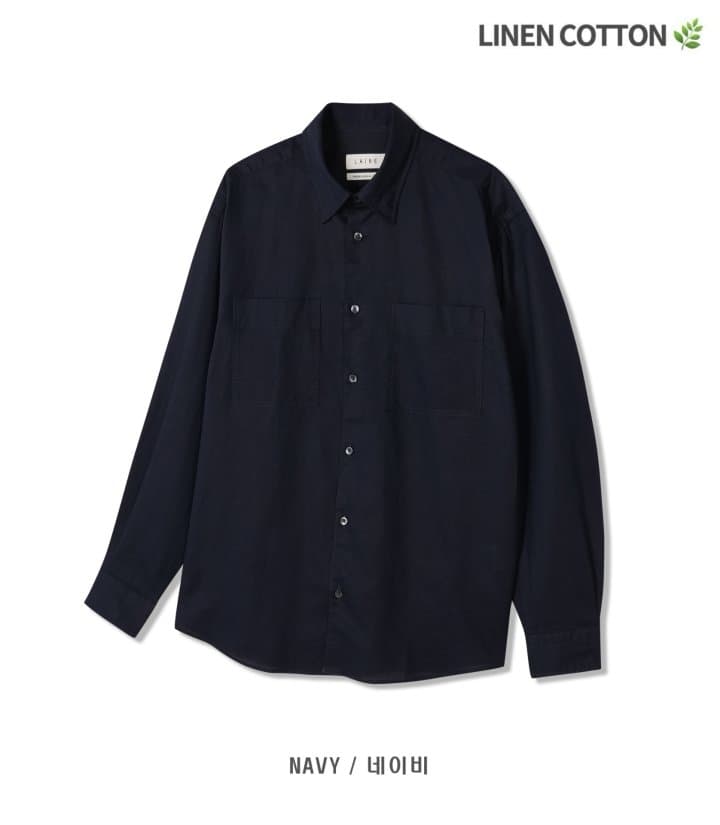 [LAINE] Linen Two-Pocket Shirt 9