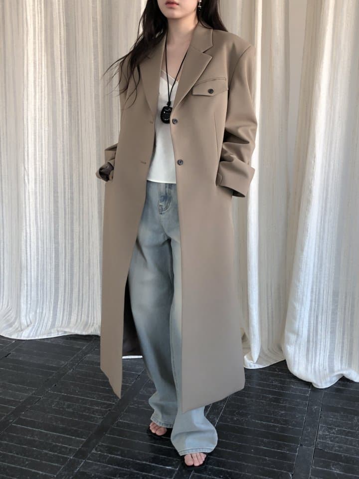 [LE BUTTER] Noir Long Coat 6