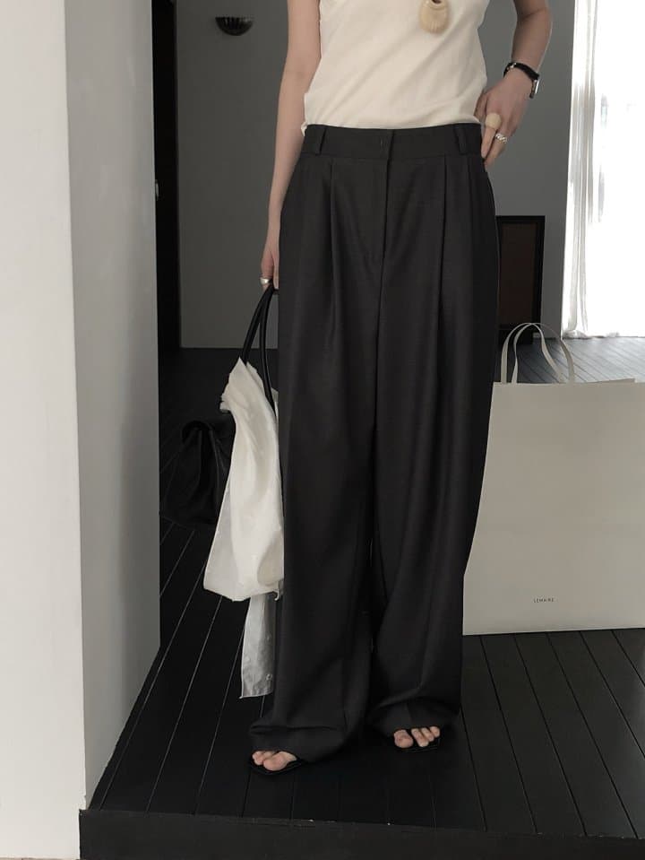 [LE BUTTER] Baro Wool Slacks 3