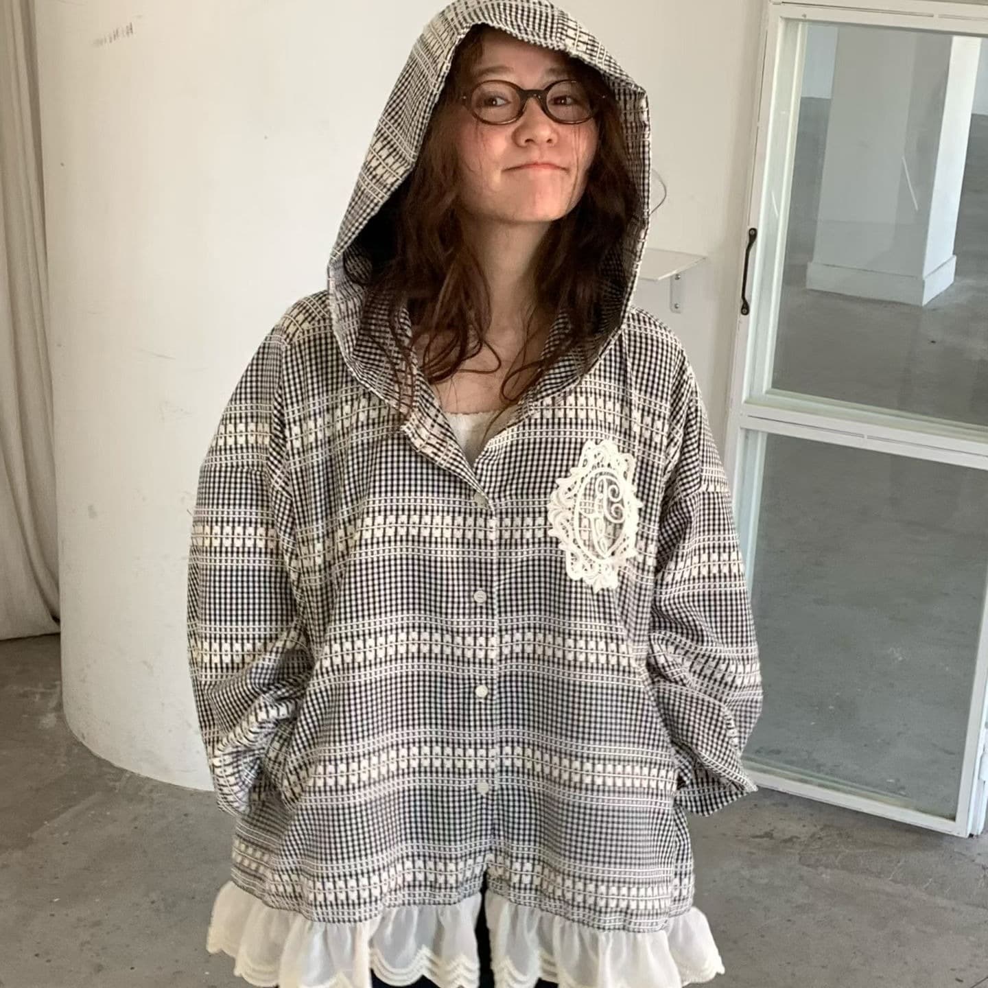 [VENTI] Anna Hooded Shirt 1