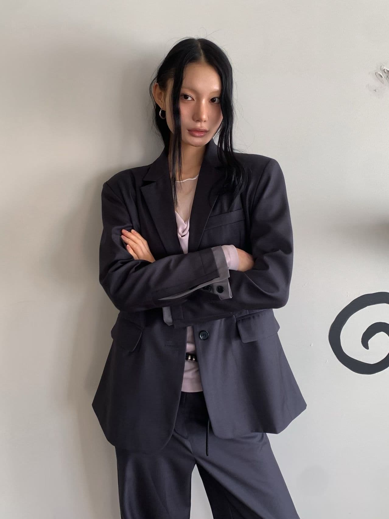 [FOUNDATION] Nine Sleeve Color-Block Jacket 7