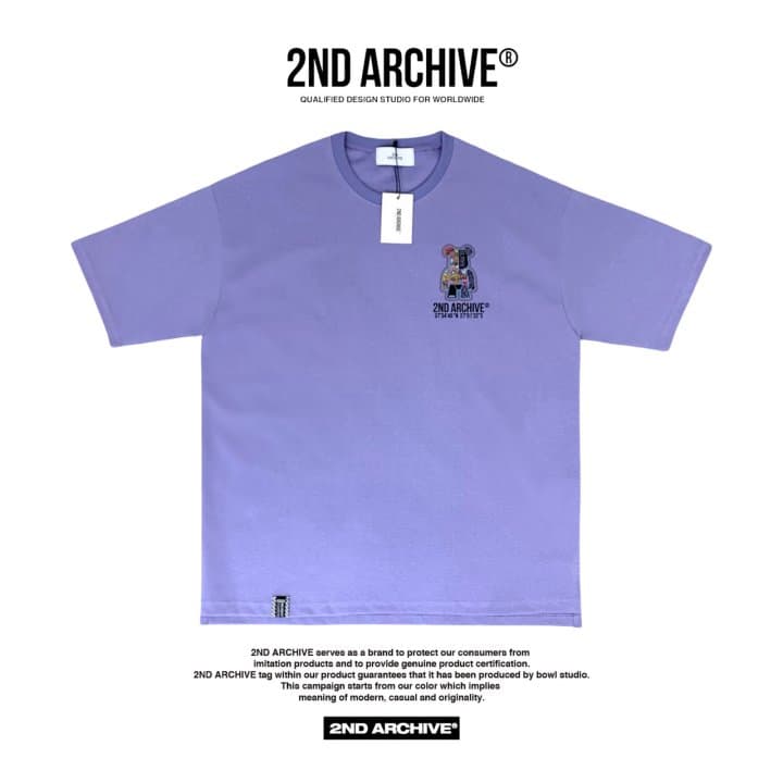 [2ND ARCHIVE] Sticker Reflective Bear Short Sleeve T-Shirt 2