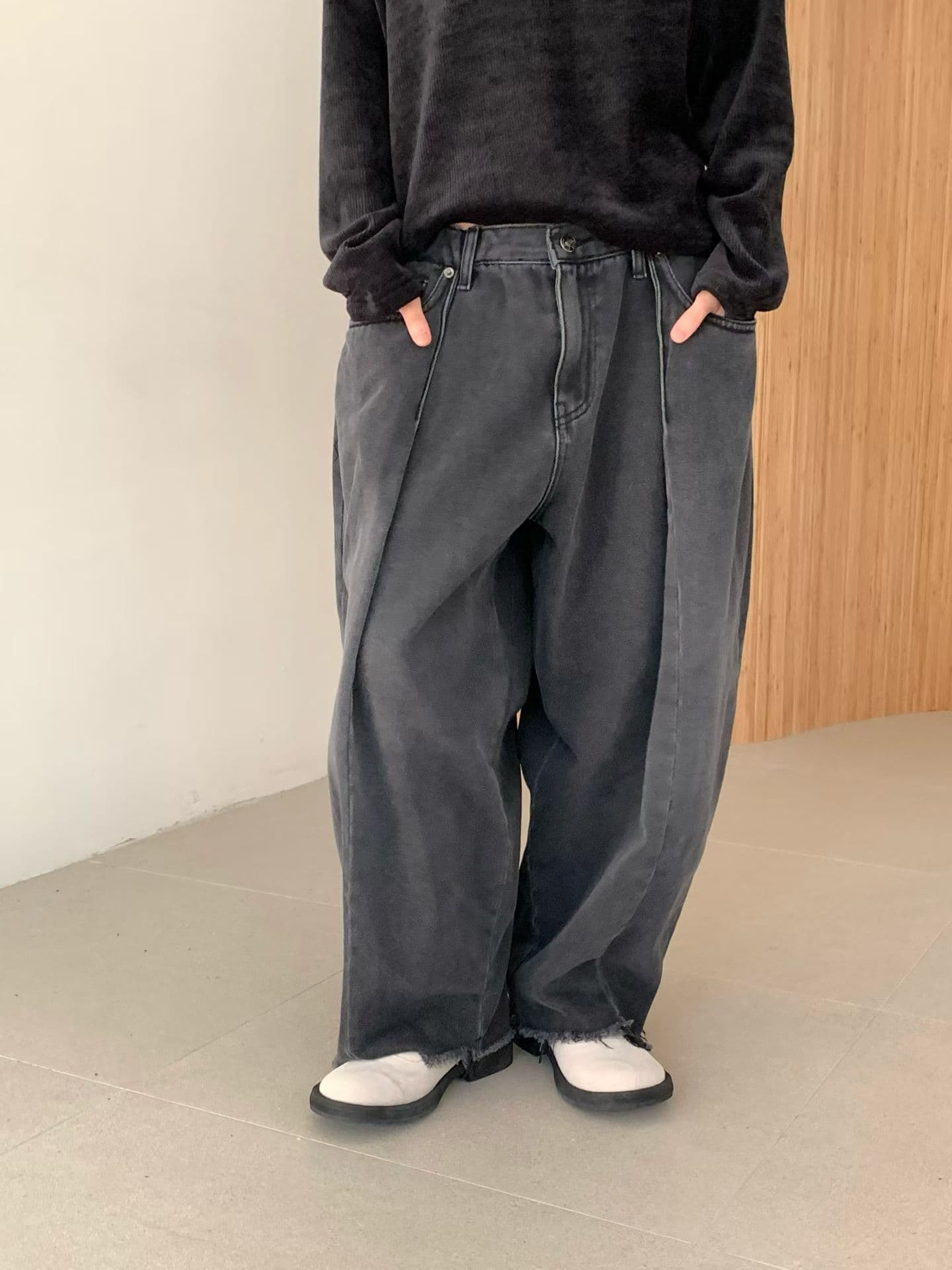 [VENTI] Peached Denim Brushed Jeans 10
