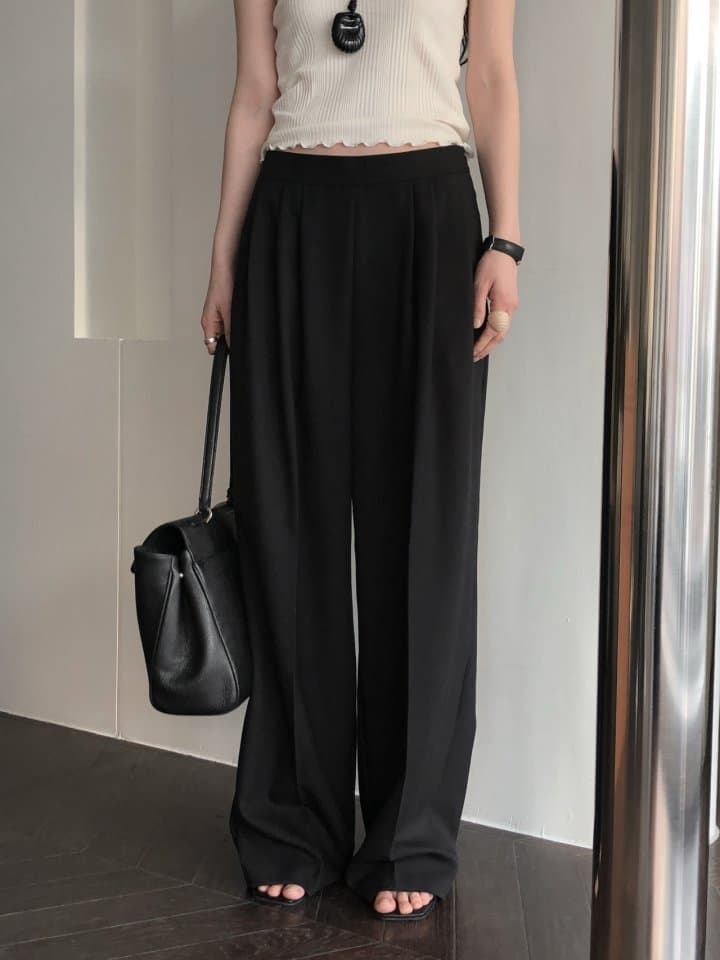 [LE BUTTER] Pebble Wool Slacks 2