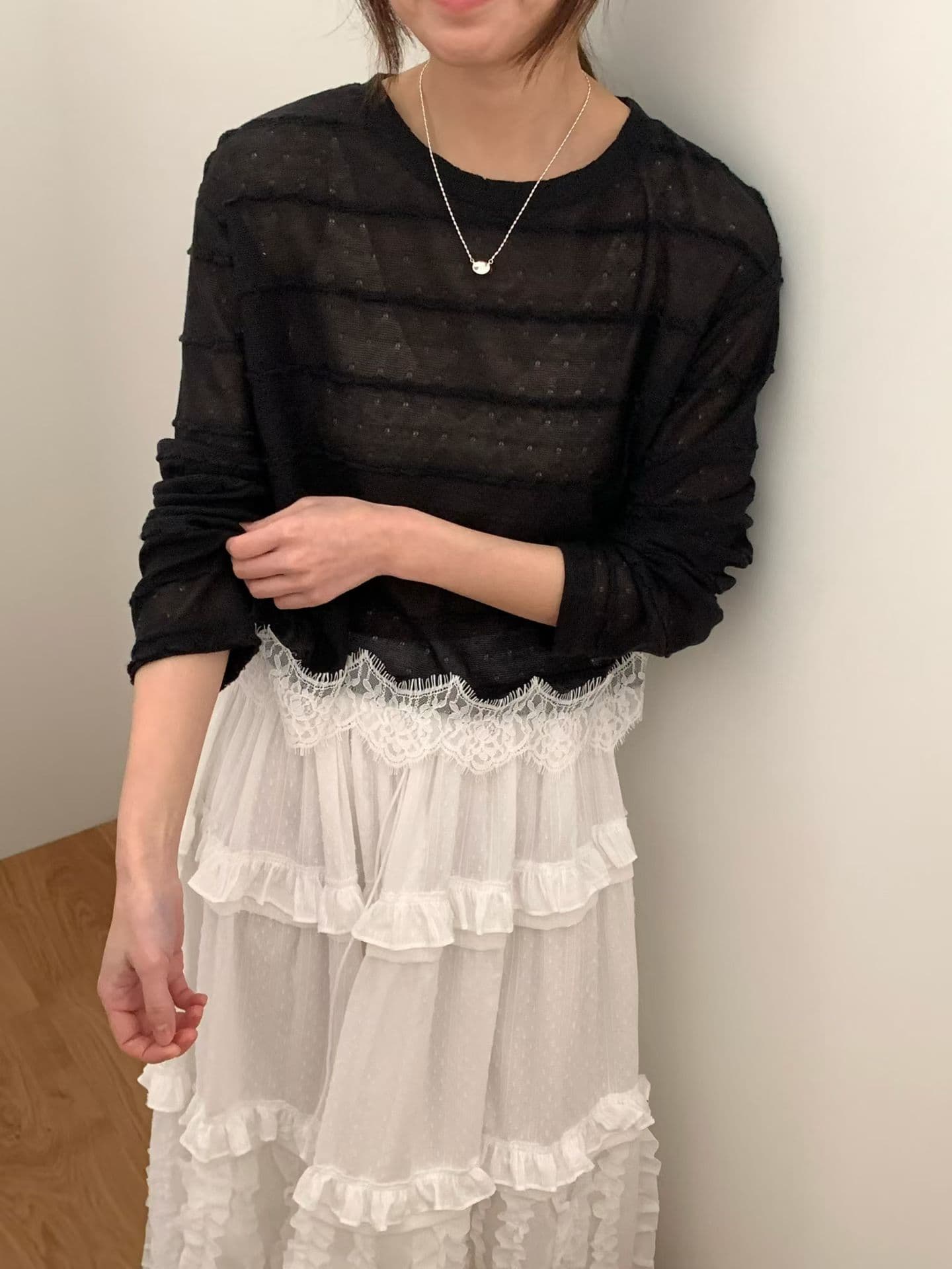 [VENTI] Koe Lace T-Shirt 4