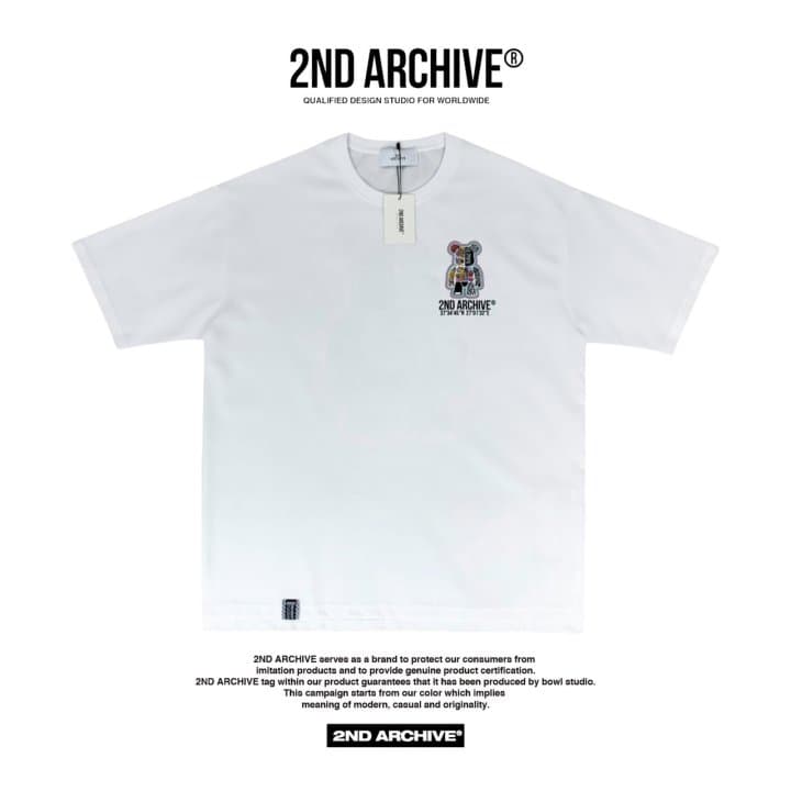 [2ND ARCHIVE] Sticker Reflective Bear Short Sleeve T-Shirt 3
