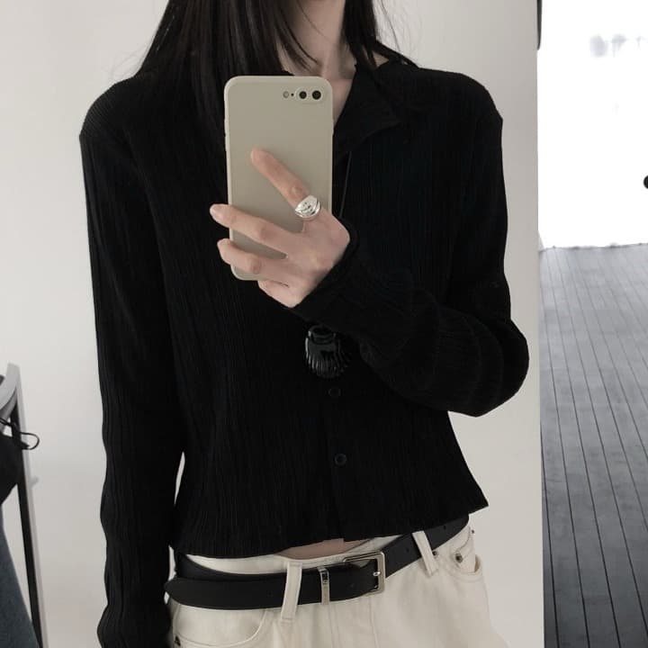 [LE BUTTER] Day Pleated Cardigan 1