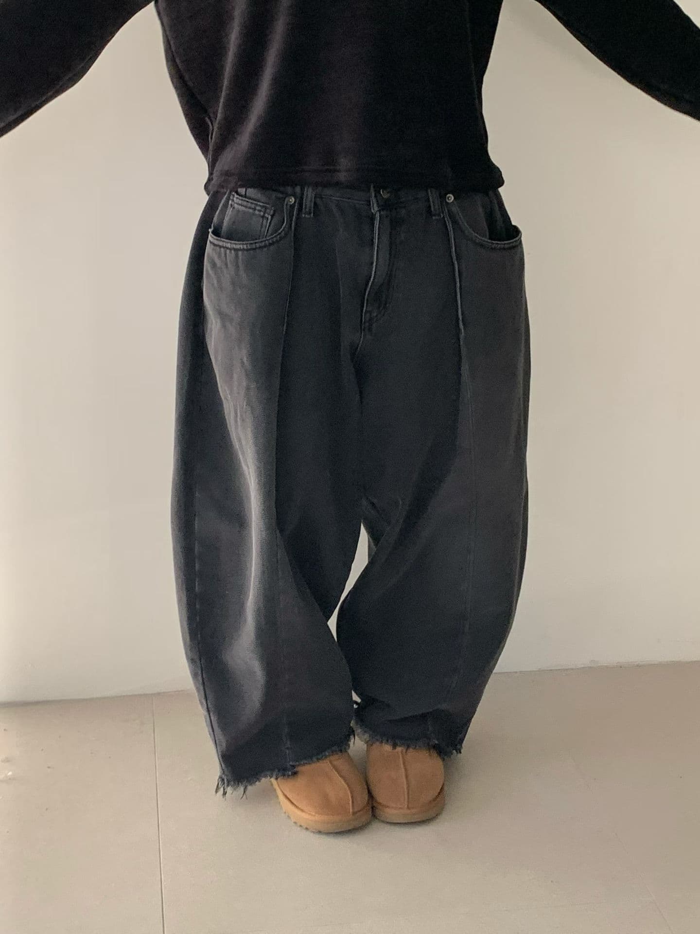 [VENTI] Peached Denim Brushed Jeans 4