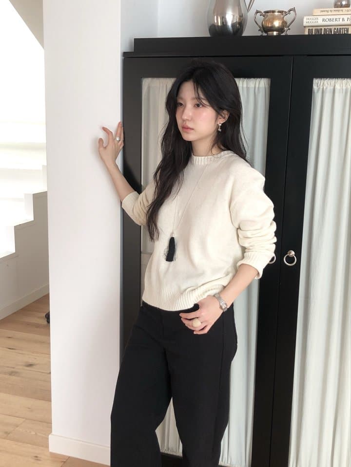 [LE BUTTER] Round Raccoon Knit 5