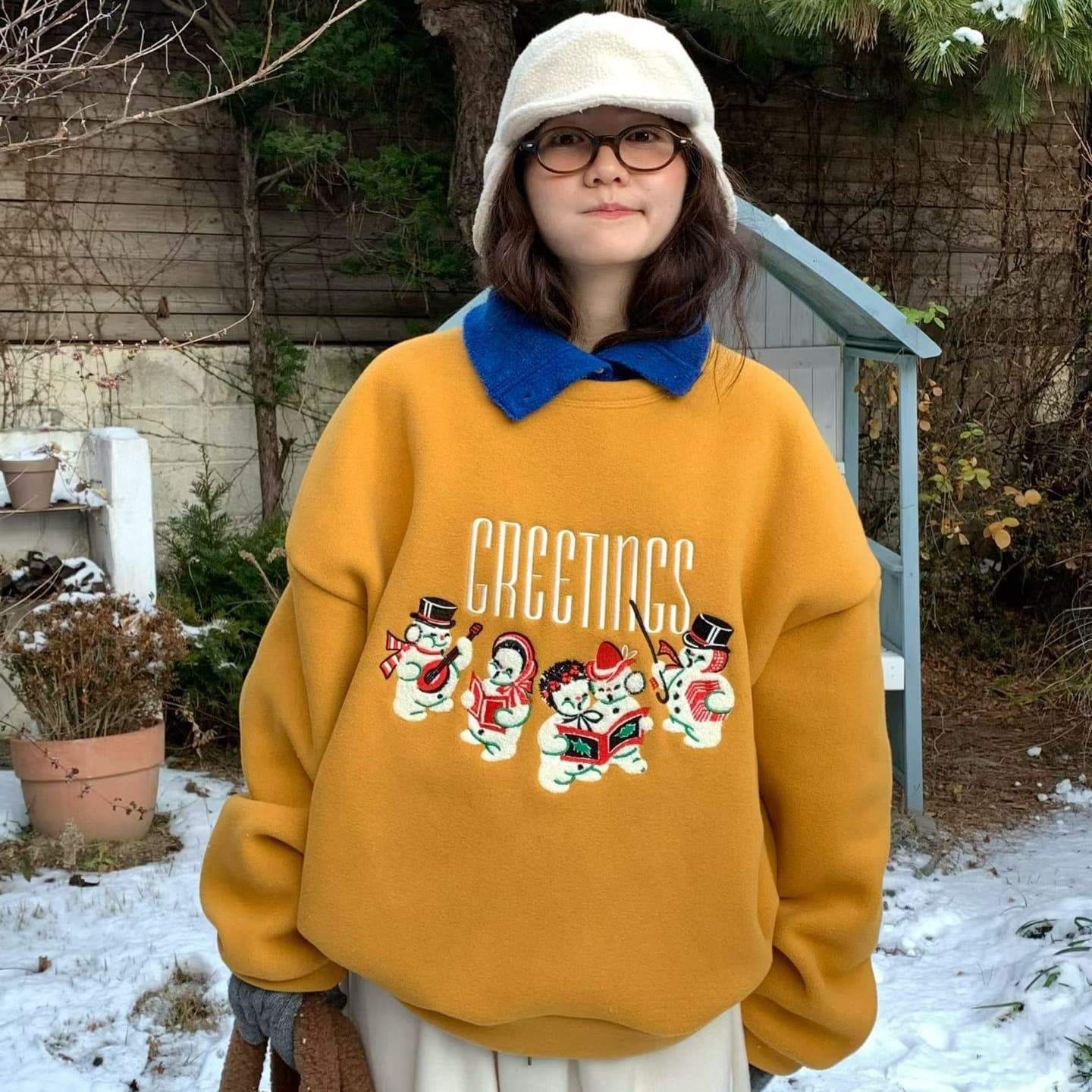 [VENTI] Snow Fleece Sweatshirt 1