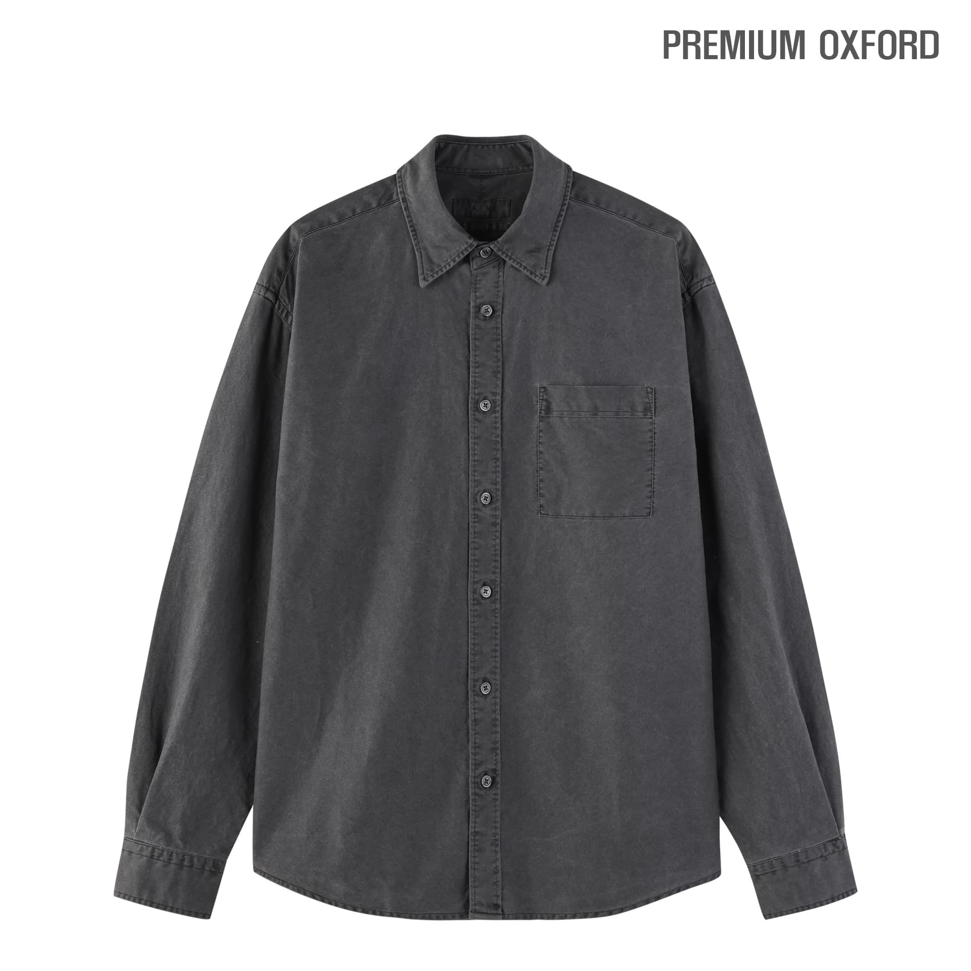 [LAINE] Pigment Oxford Shirt 1
