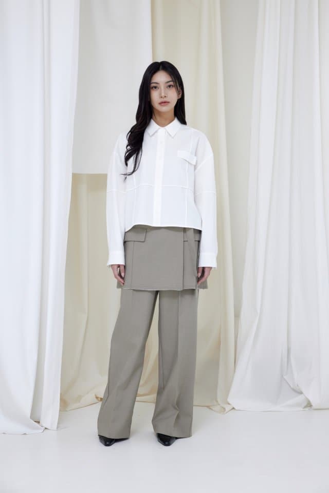 [LE:PPL] Y Wrap Pants 6