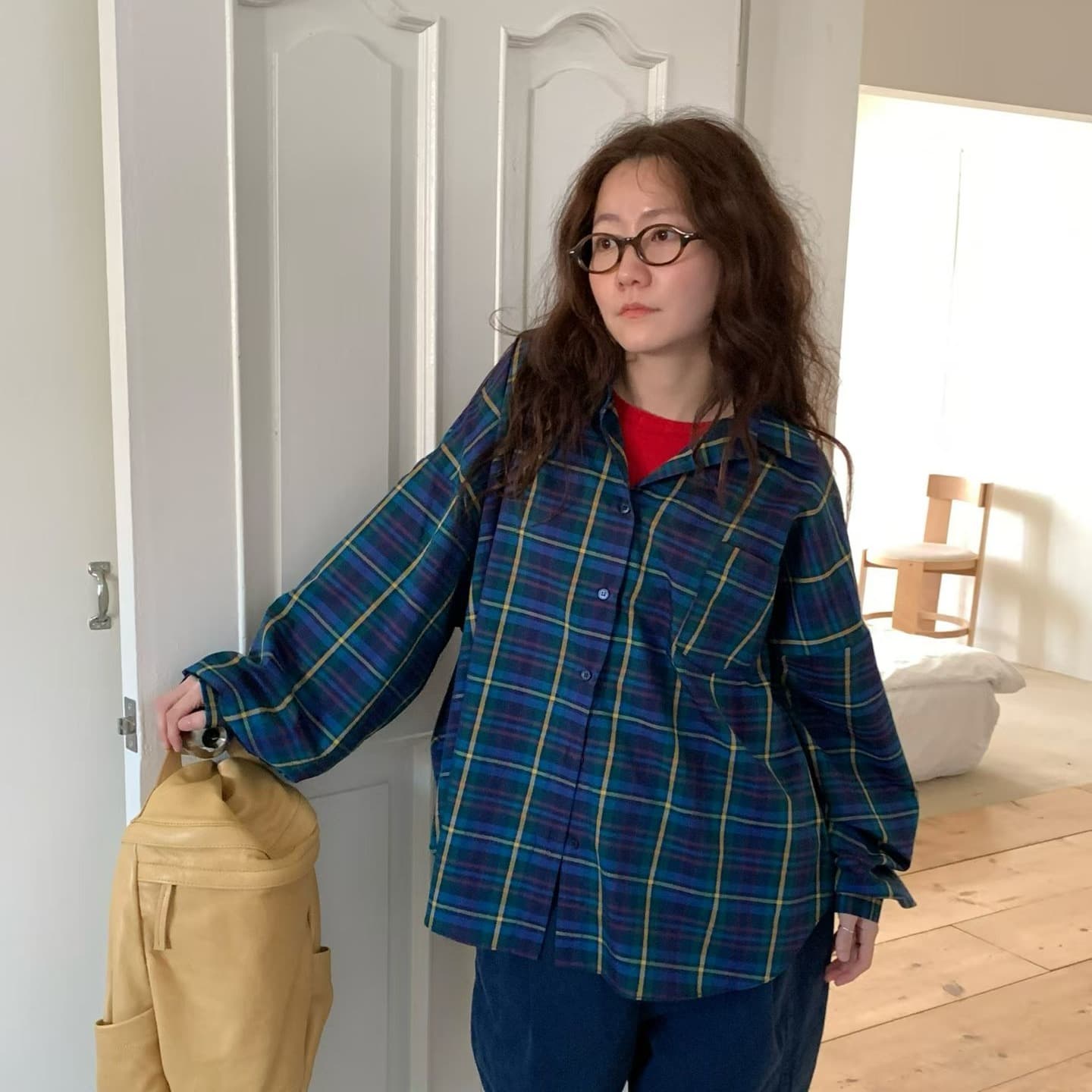 [VENTI] Vintage Checked Shirt 1