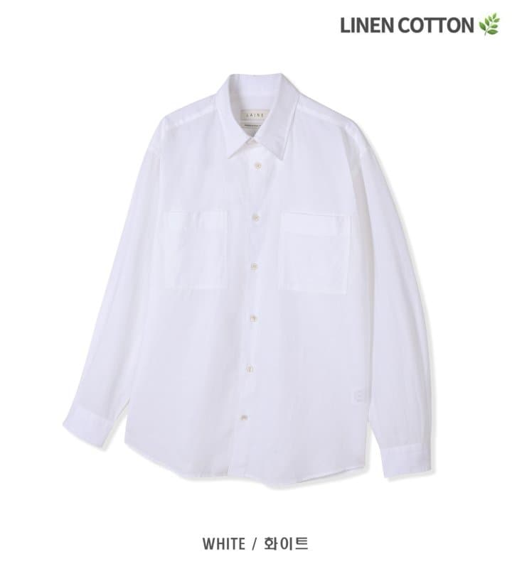 [LAINE] Linen Two-Pocket Shirt 8
