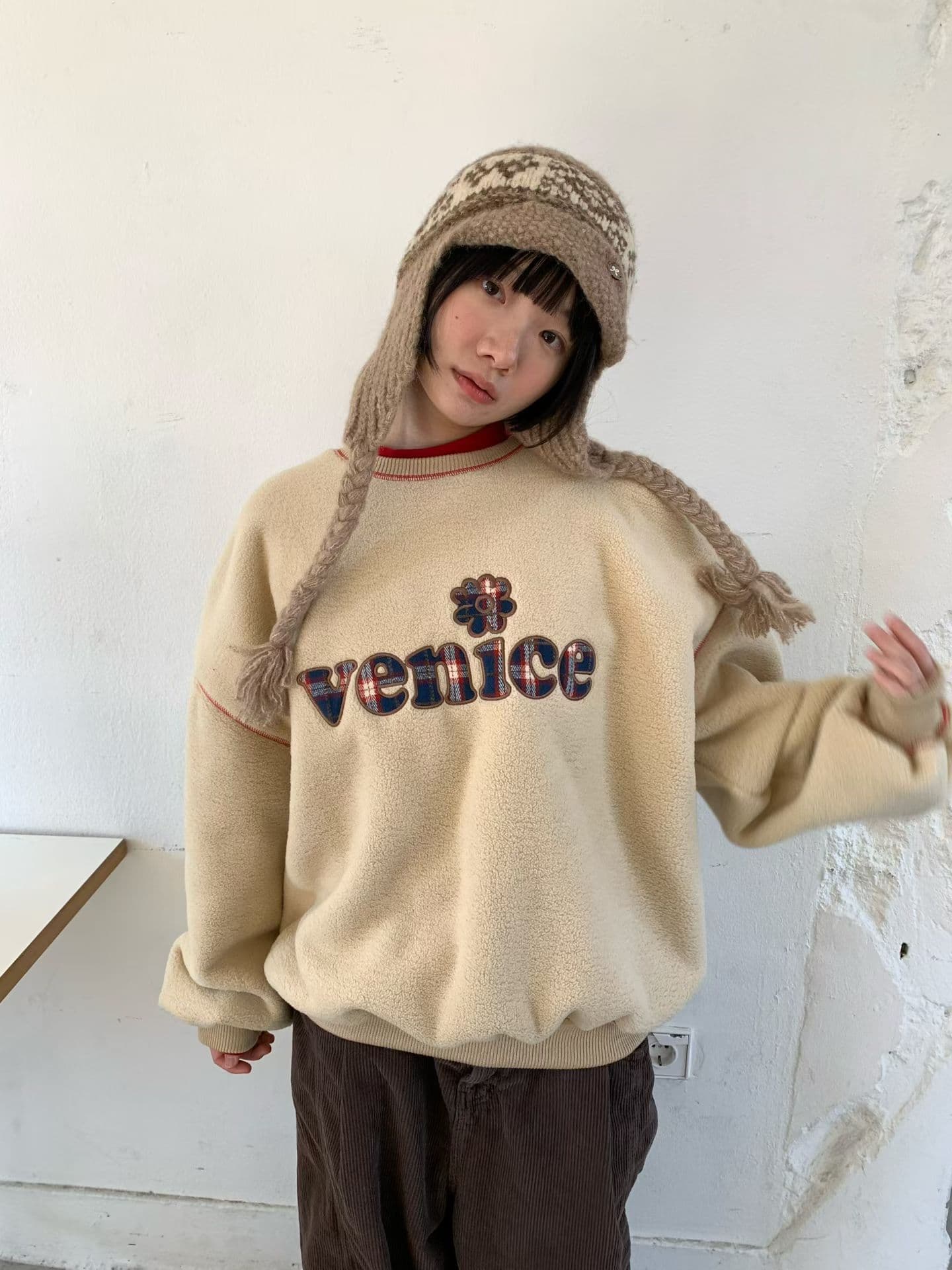 [VENTI] Venice Fleece Sweatshirt 8