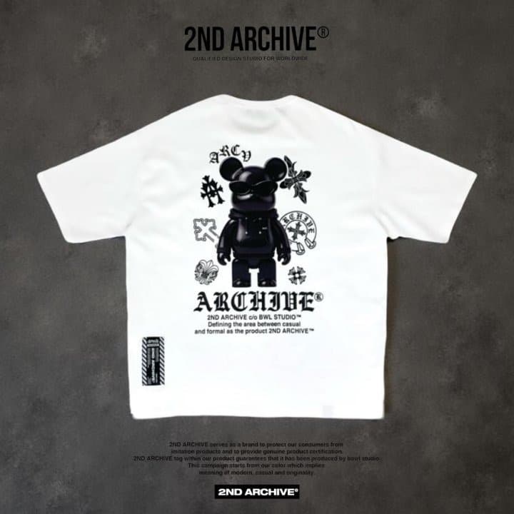 [2ND ARCHIVE] Black Cross Bear Short Sleeve T-Shirt 1
