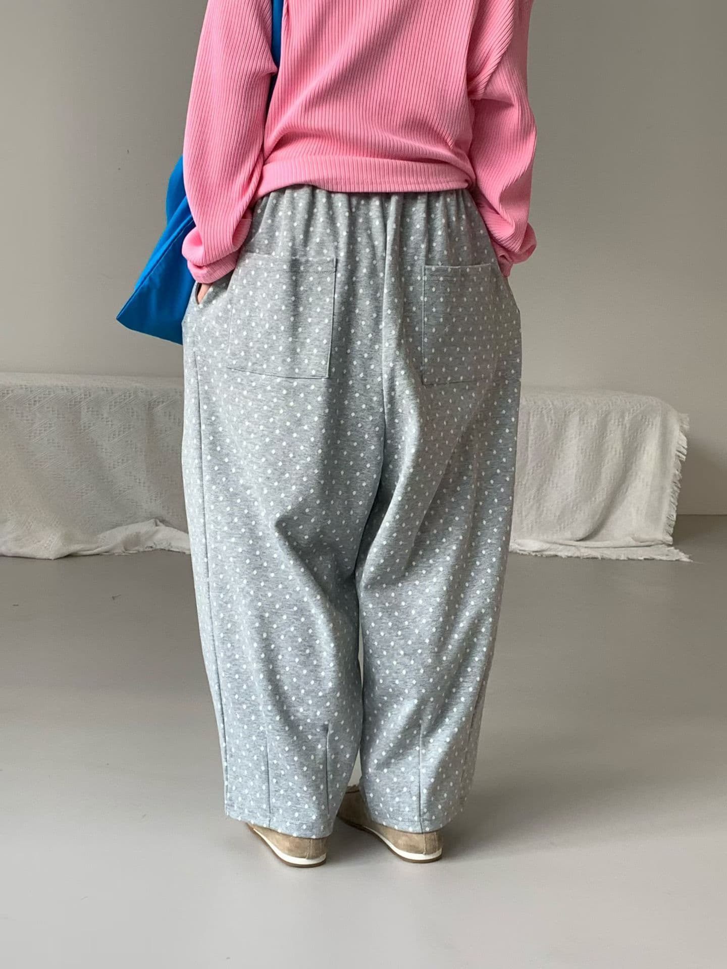 [VENTI] Polka Dot Pocket Pants 5