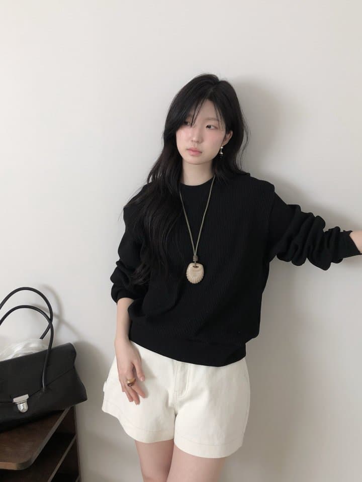 [LE BUTTER] Waffle Sweatshirt 4