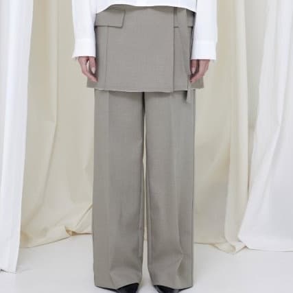 [LE:PPL] Y Wrap Pants 1