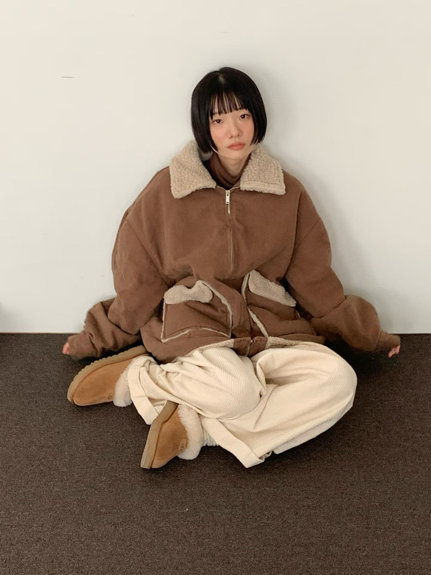 [VENTI] Pigment Fleece Denim Jumper 7
