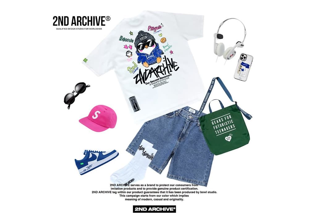 [2ND ARCHIVE] Sunglass Penguin Crayon Short Sleeve T-Shirt 8