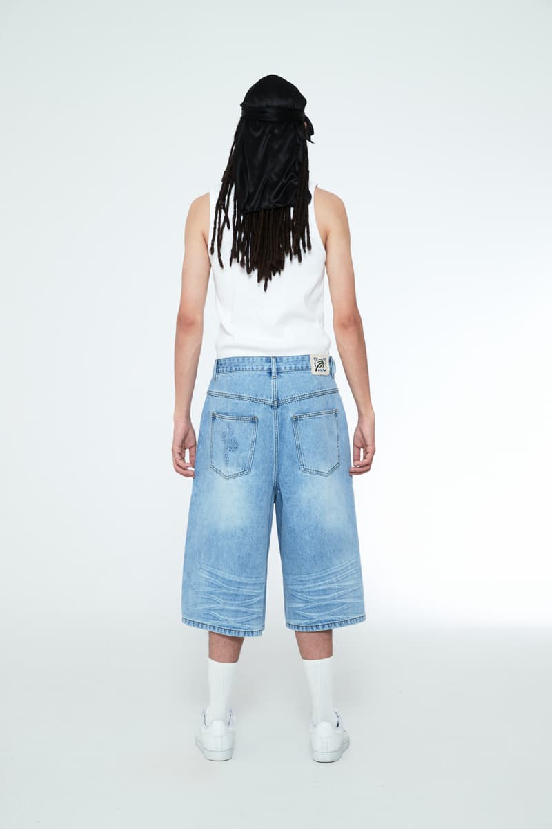 [SSERPE] SNAKE BERMUDA DENIM PANTS 3
