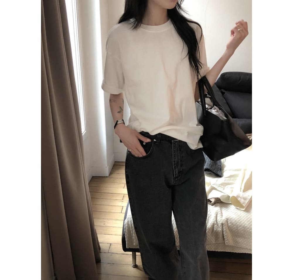 [LE BUTTER] Peach Boxy T-Shirt 2