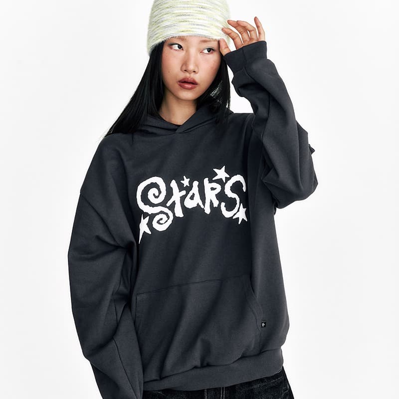 [SSERPE] STAR EMBOSSED HOODIE 1