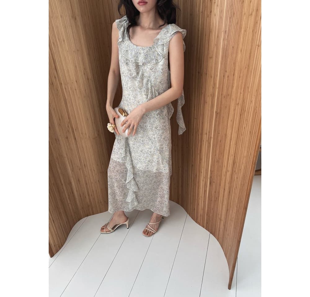 [FOUNDATION] Emma Lovely Flower Chiffon Dress 7