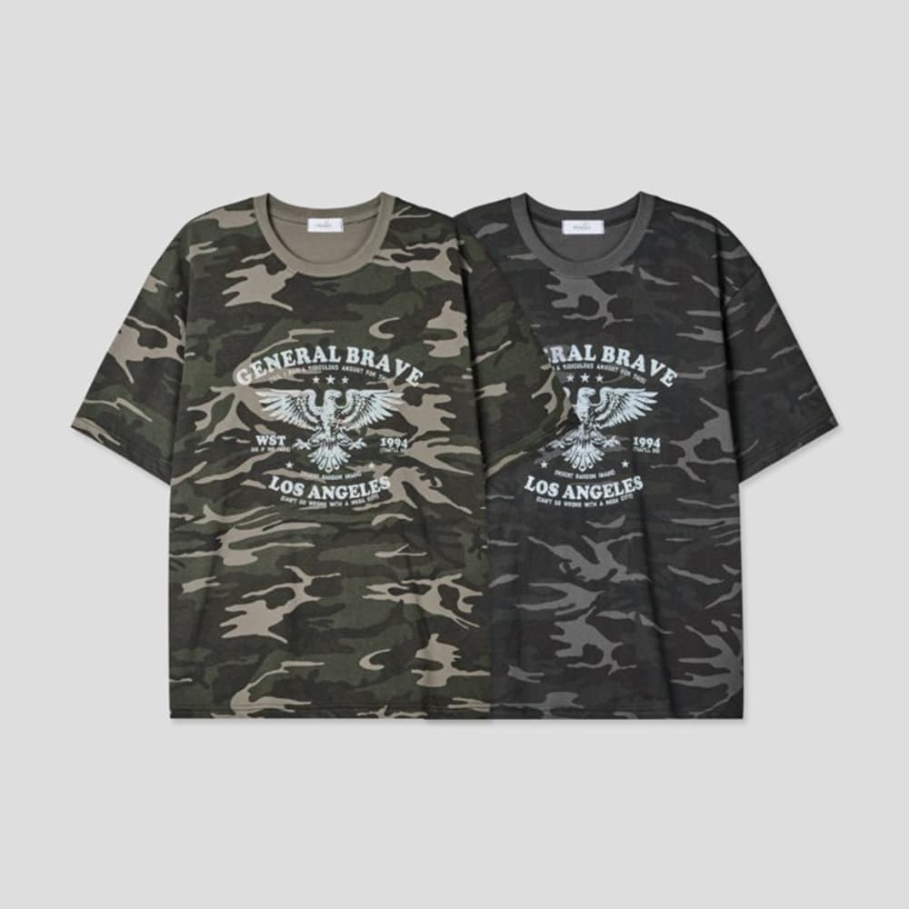 [MULLO] Camo Ross Short Sleeve T-Shirt 7