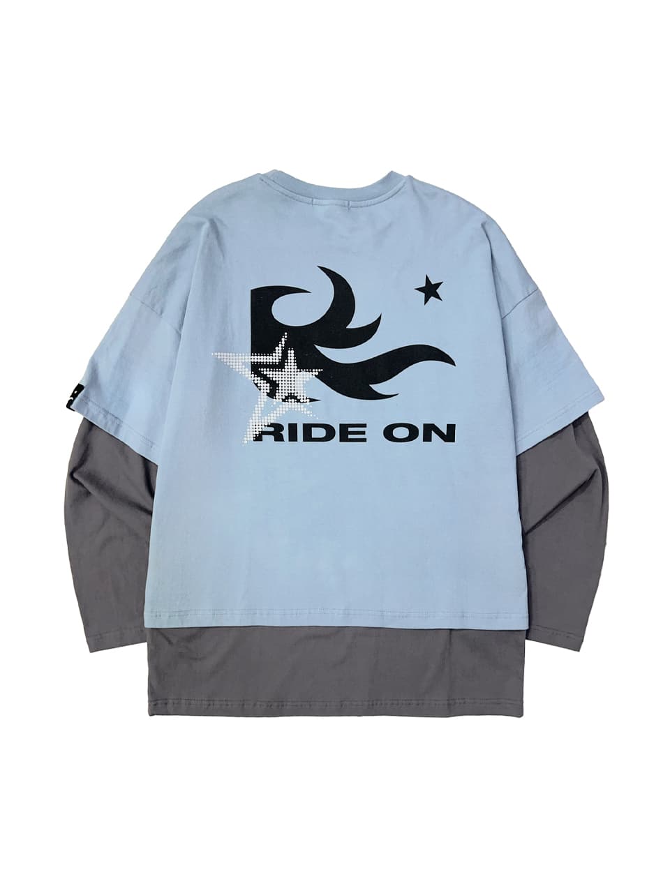 [SSERPE] FLAME STAR LAYERED LONG SLEEVE T PIGMENT 10