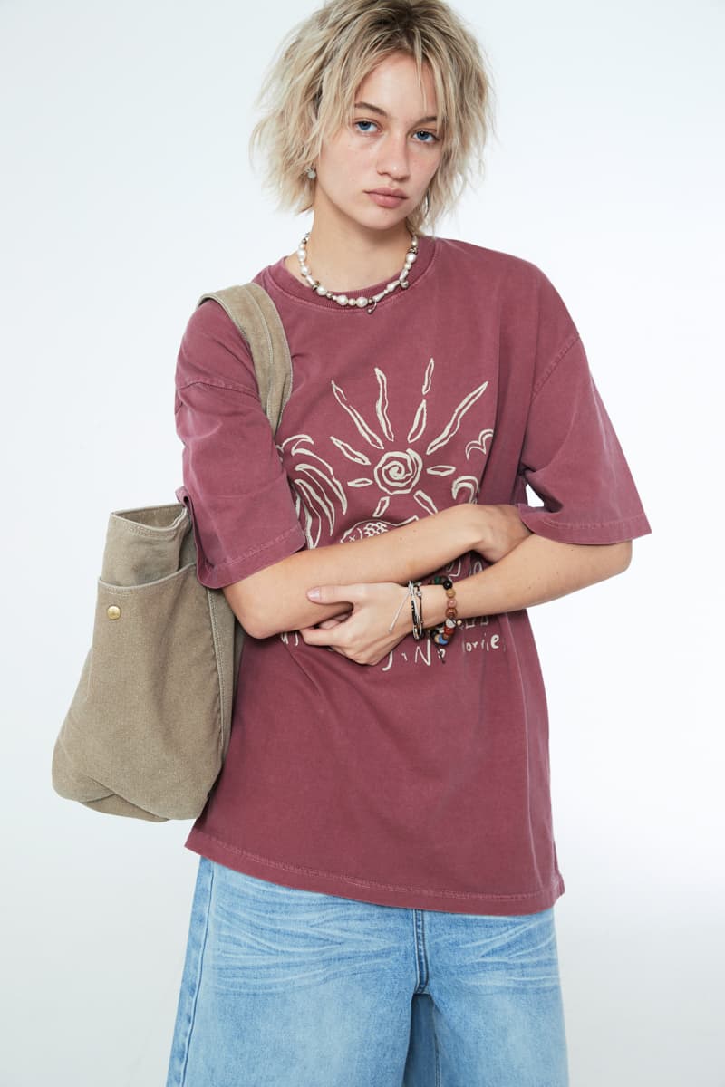 [SSERPE] PIGMENT WASHED OXFORD TOTE BAG BEIGE 6