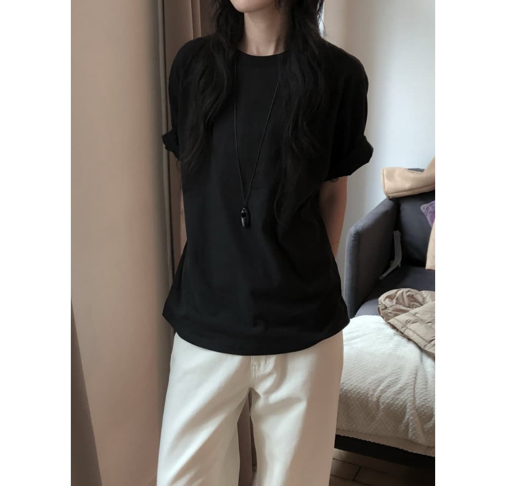 [LE BUTTER] Peach Boxy T-Shirt 6