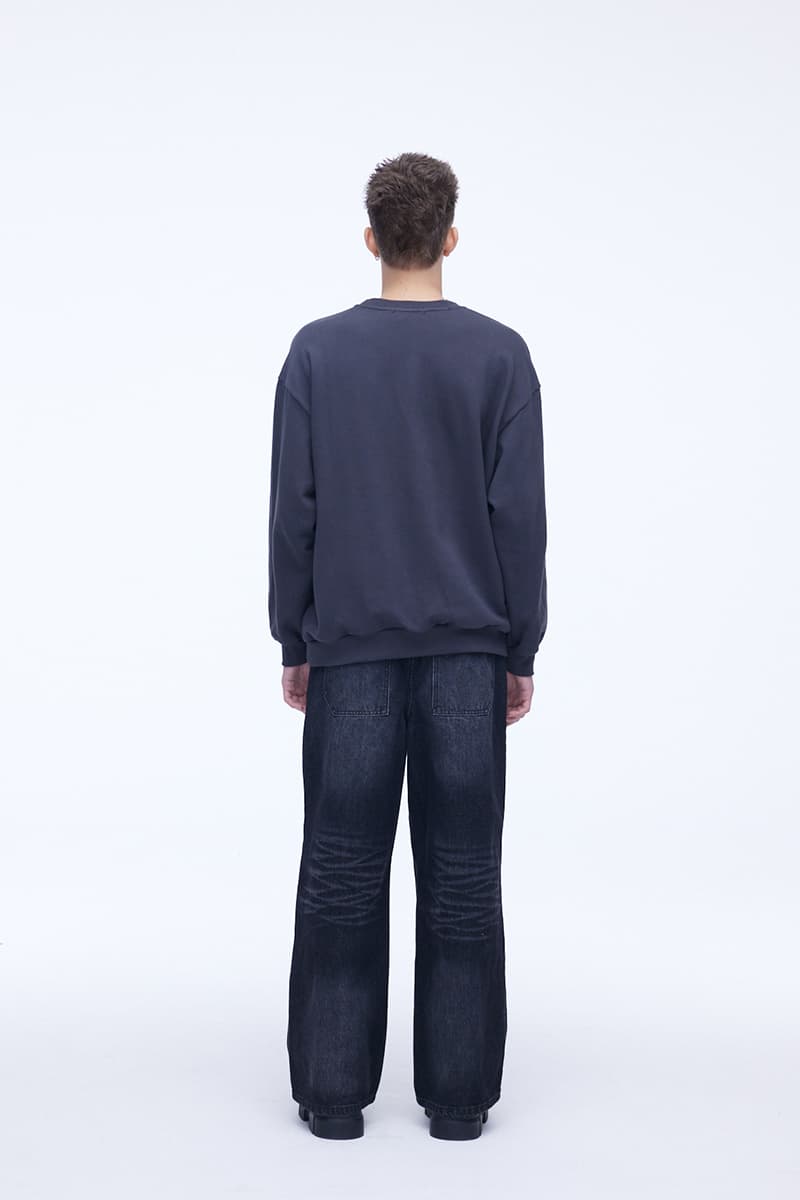 [SSERPE] DOUBLE KNEE CARPENTER WIDE DENIM PANTS 4