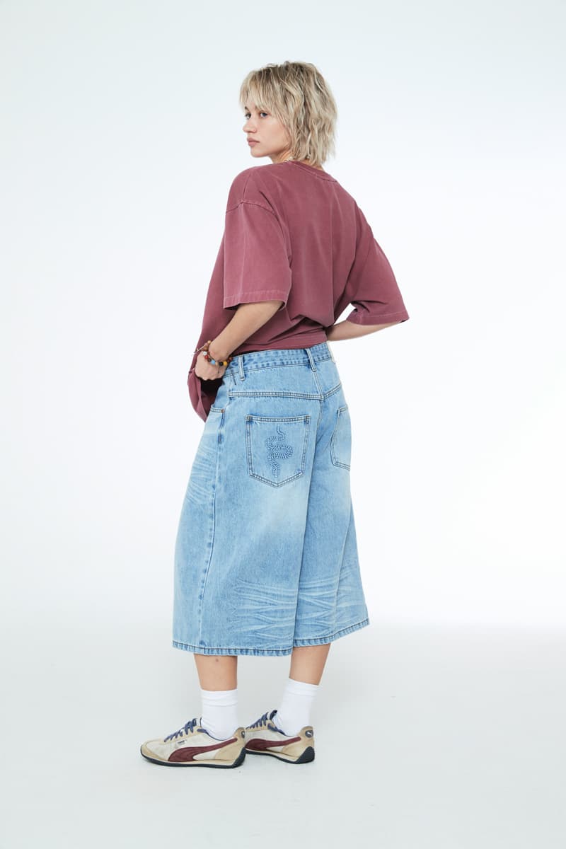 [SSERPE] SNAKE BERMUDA DENIM PANTS 8