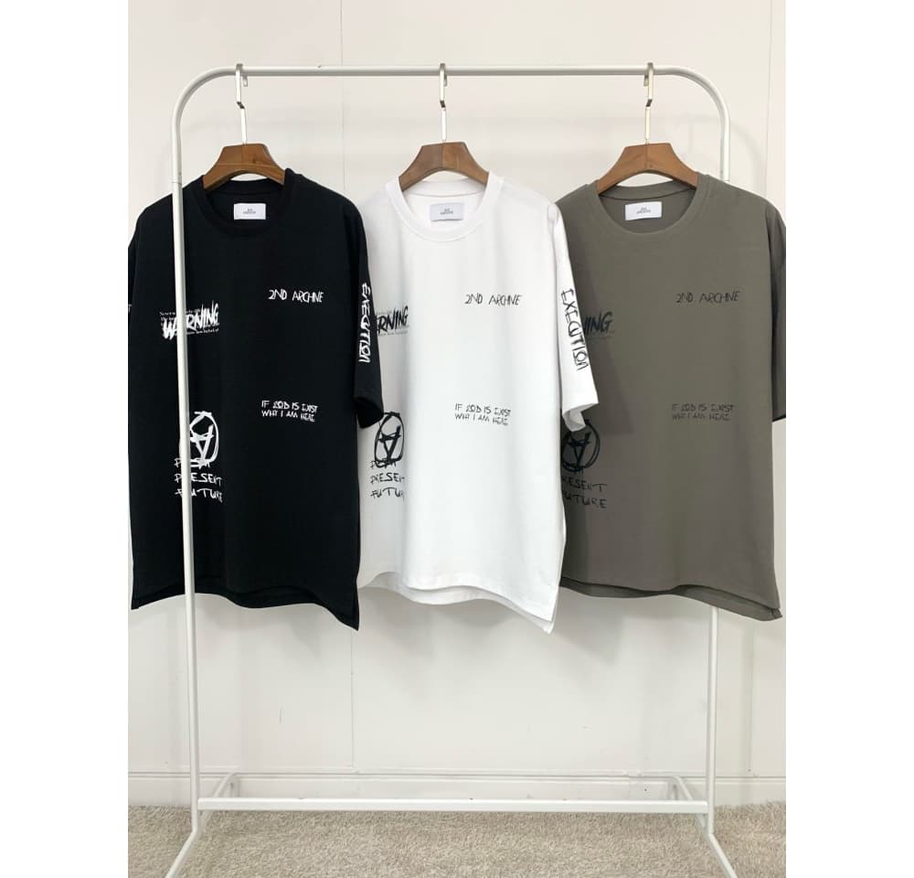 [2ND ARCHIVE] Anarchy Printed Short Sleeve T-Shirt 8
