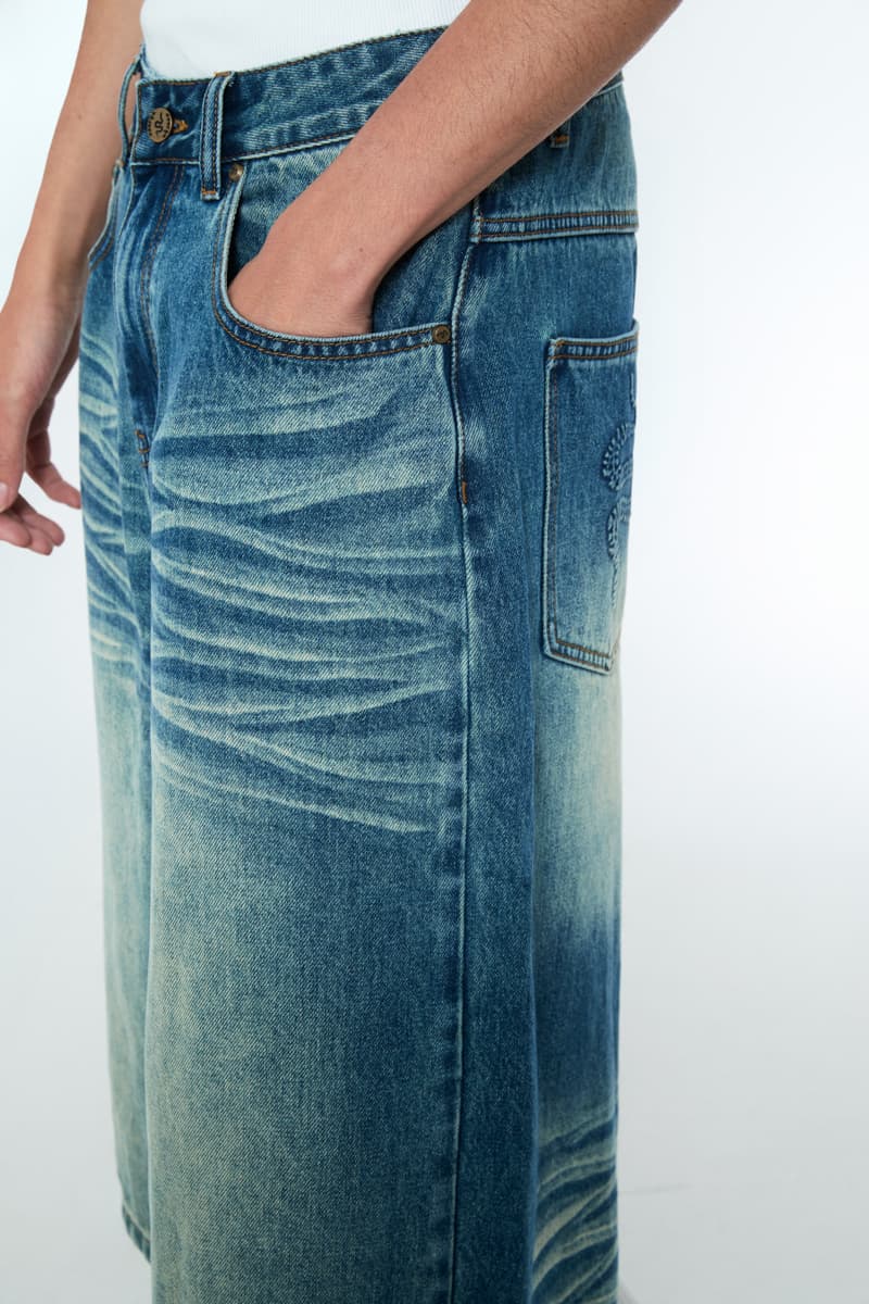 [SSERPE] SNAKE BERMUDA DENIM PANTS 3