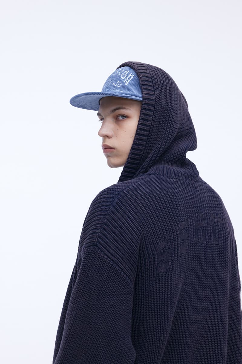 [SSERPE] DESTROYED COTTON   KNIT HOODIE ZIP UP 8