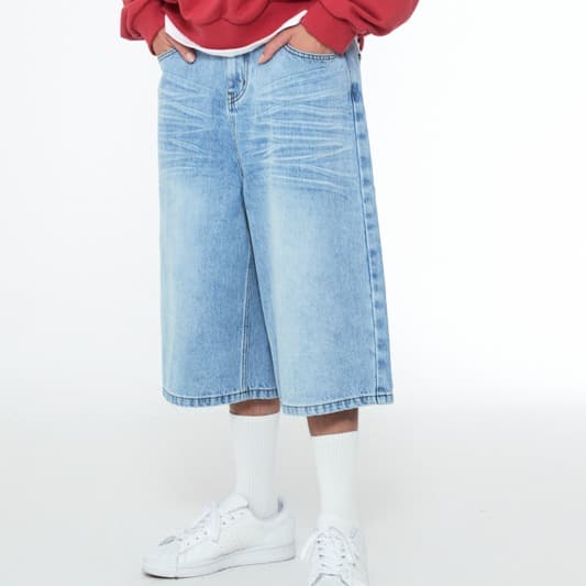 [SSERPE] SNAKE BERMUDA DENIM PANTS 1