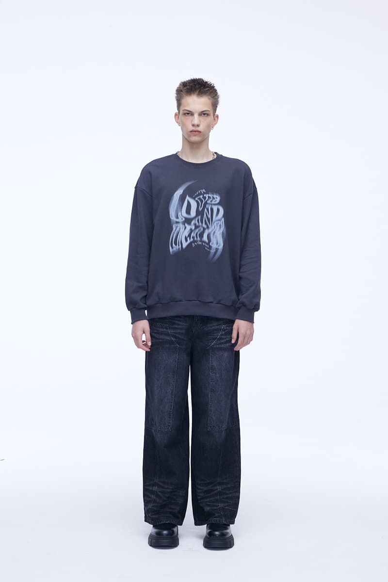 [SSERPE] DOUBLE KNEE CARPENTER WIDE DENIM PANTS 3