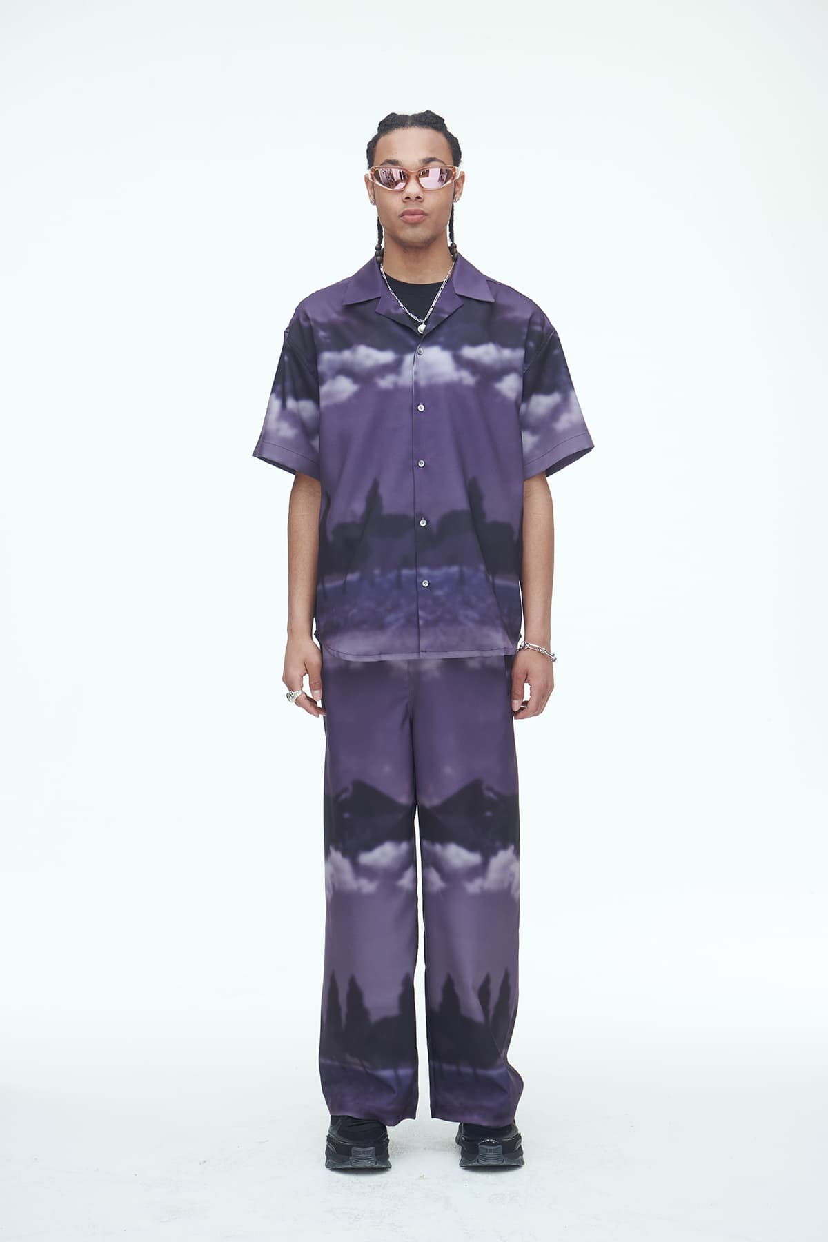[SSERPE] PURPLE WIND FLOW PANTS 6