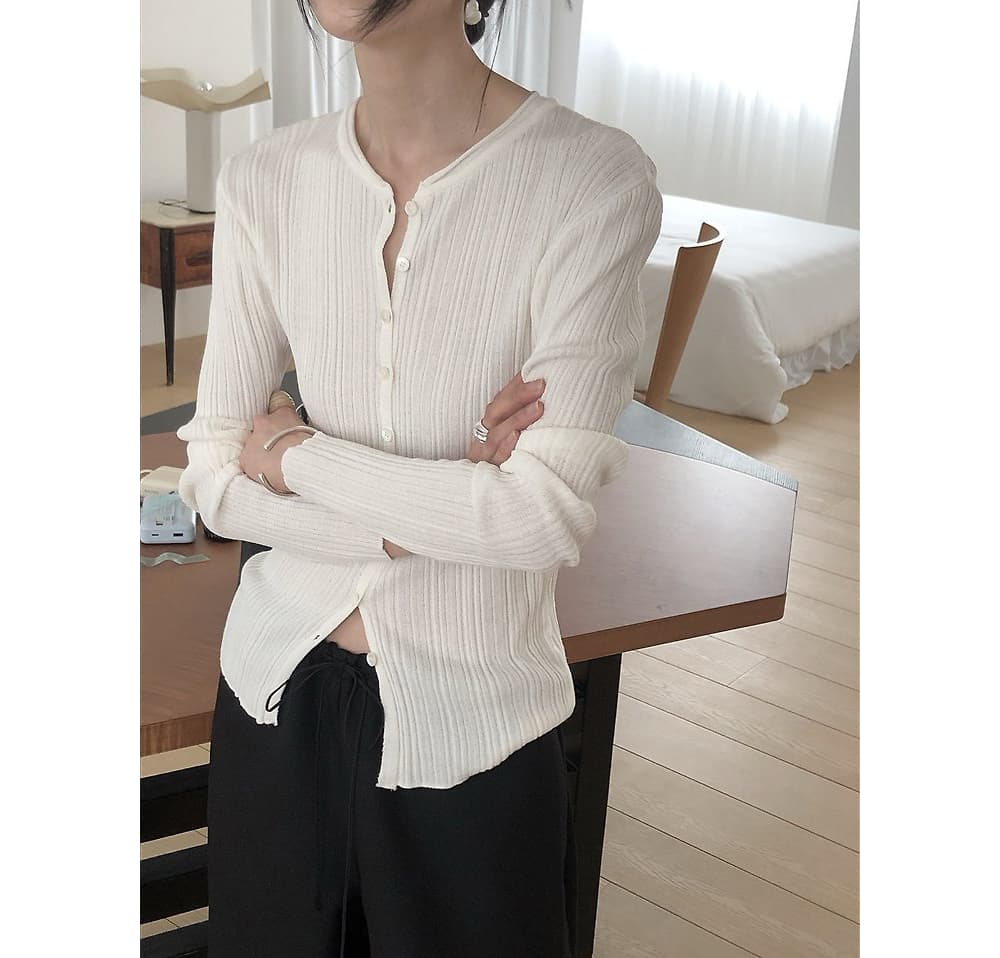 [LE BUTTER] Summer Pleated Cardigan 4
