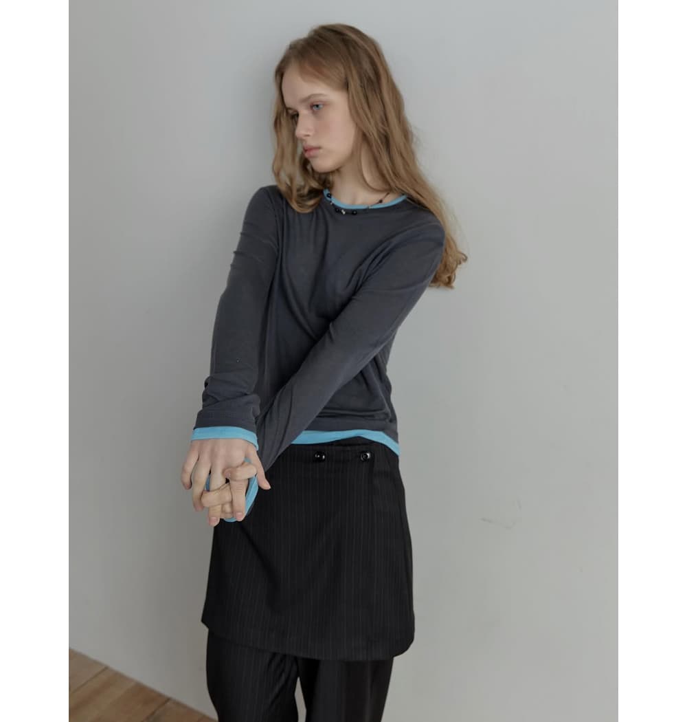 [CEST LA VIE] Mute Wool Tencel T-Shirt 3