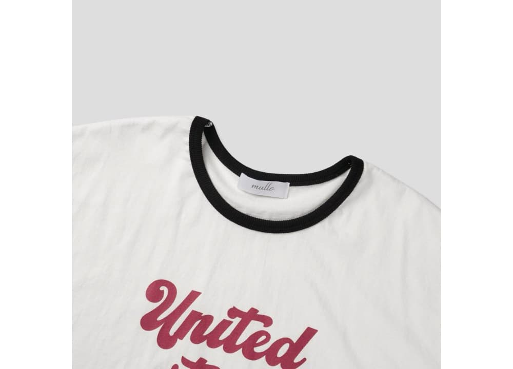 [MULLO] Color Matching Ringer Short Sleeve T-Shirt 5